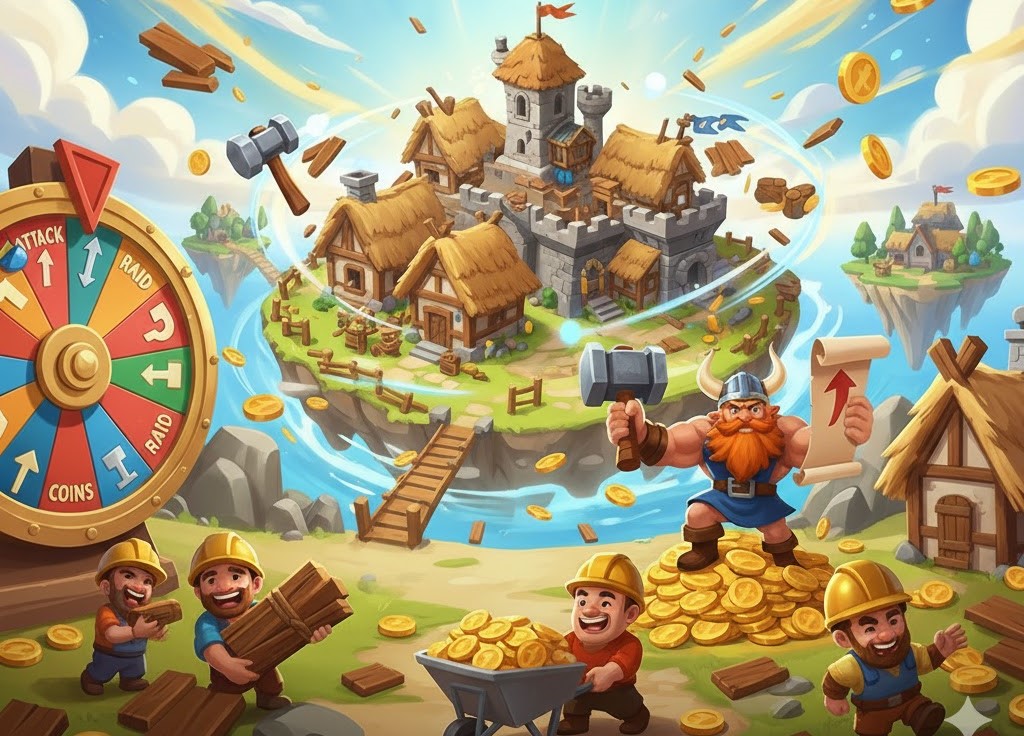 How to upgrade villages fast in Coin Master